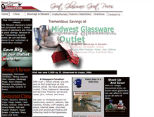 Tablet Screenshot of midwestglasswareoutlet.com
